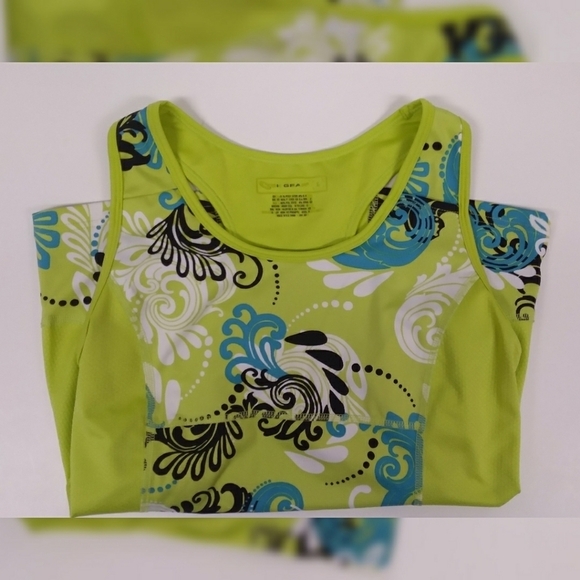 Vibrant Green and Blue Women's Tank Top - Picture 4 of 6